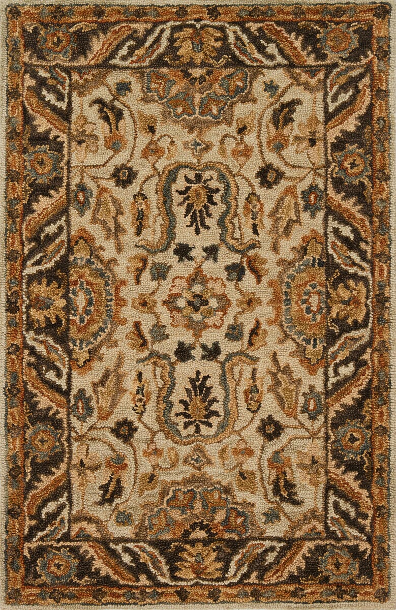 Loloi Victoria Vk-02 Ivory / Dk Taupe Area Rug