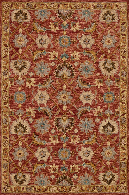 Loloi Victoria Vk-09 Terracotta / Gold Area Rug