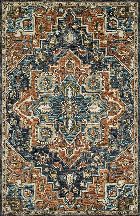 Loloi Victoria Vk-16 Rust / Multi Area Rug