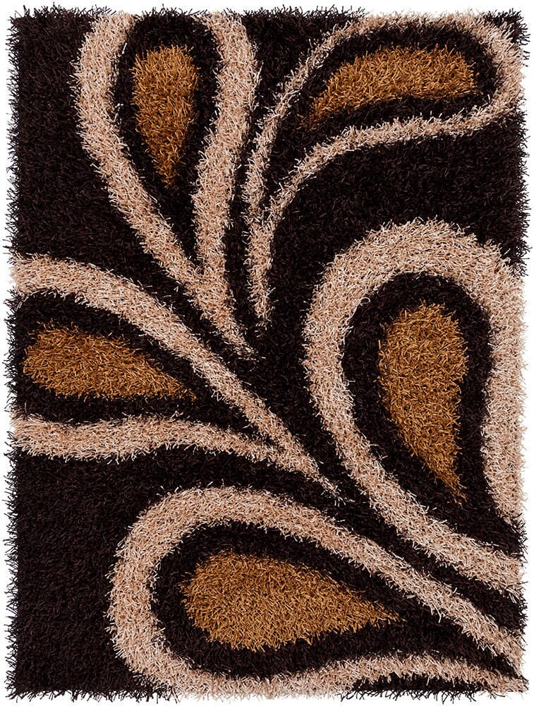 Chandra Vivid Viv-25500 Brown / Taupe / Tan Geometric Area Rug