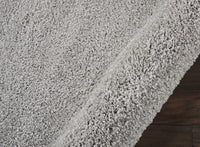 Nourison Malibu Shag Msg01 Silver Grey Shag Area Rug