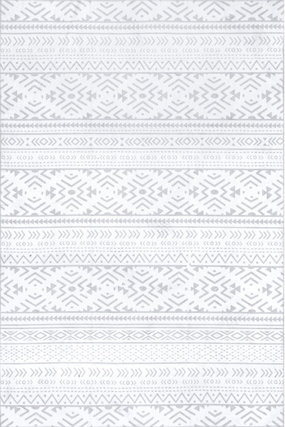 AreaRugs.com Wavaj Nwa1203A Light Gray Area Rug