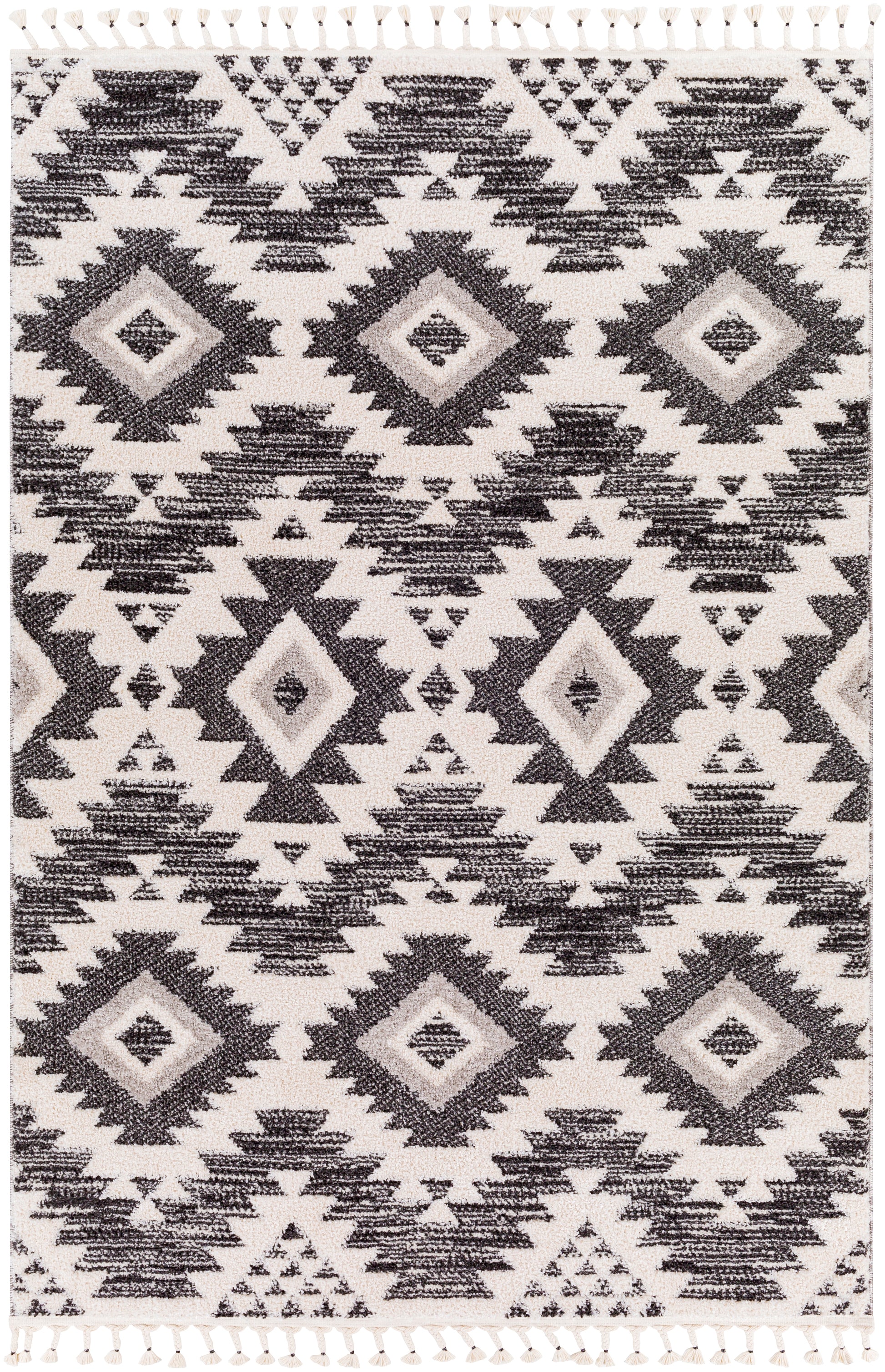 Surya Valencia Vlc-2306 Black, Light Gray, Cream Area Rug