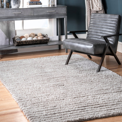 Nuloom Kora Stripes Nko2818A Gray Area Rug