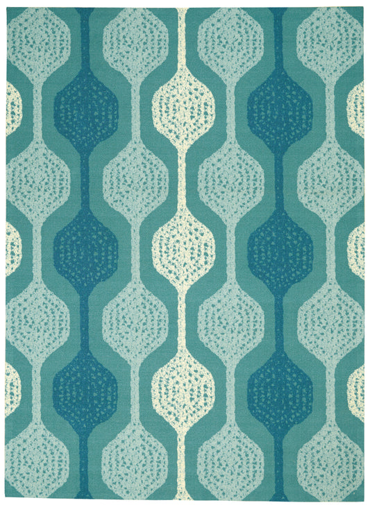 Nourison Sun N Shade Snd70 Aqua Area Rug