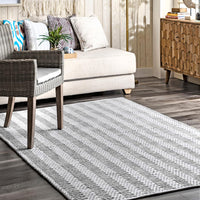 Nuloom Nala Herringbone Nna3601A Light Gray Area Rug