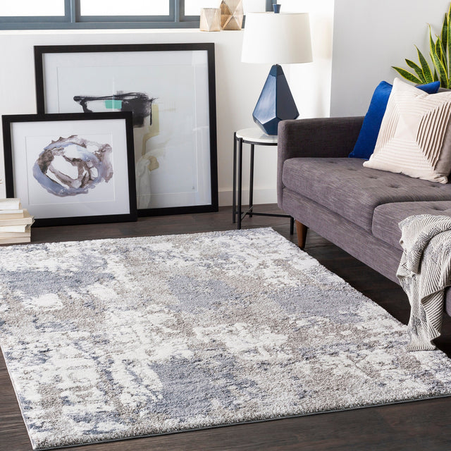 Surya Venice Vne-2306 Denim, Pale Blue, Light Gray, Medium Gray Rugs.