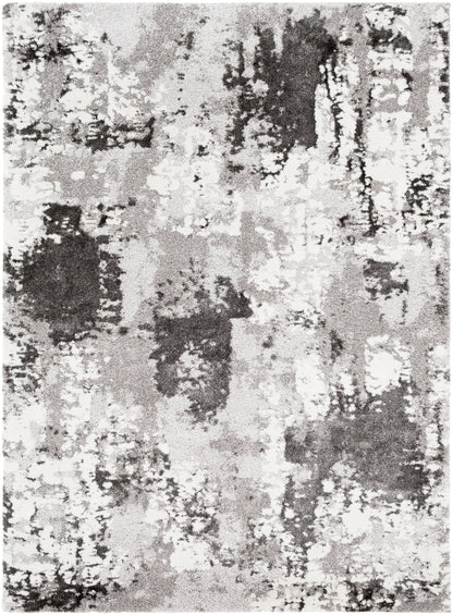 Surya Venice Vne-2308 Medium Gray, Charcoal, Light Gray, Ivory Area Rug