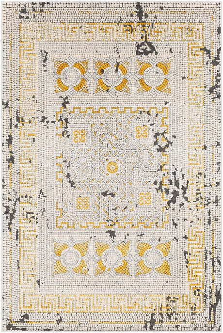 Surya Venezia Vnz-2300 Mustard, Bright Orange, Beige Rugs.