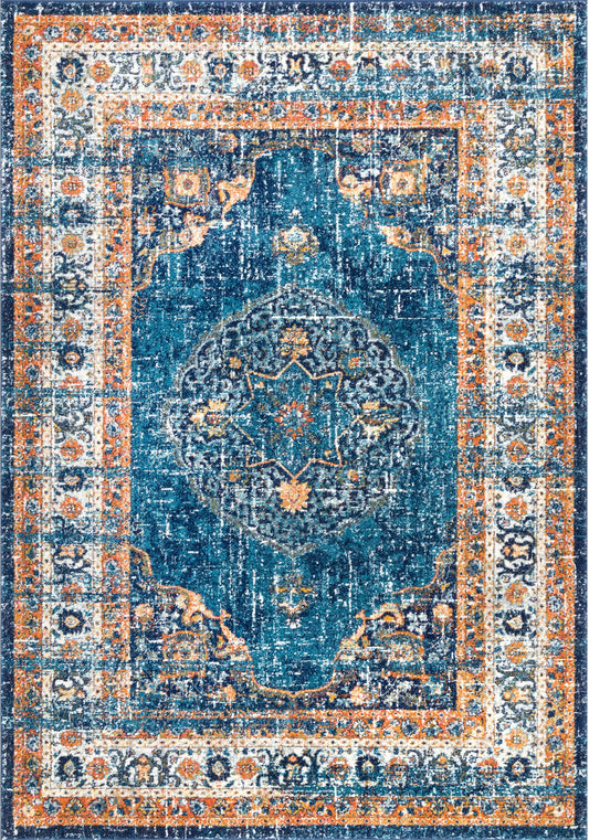 Nuloom Persian Olivia Npe3140A Blue Area Rug