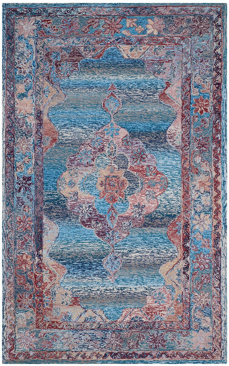 Safavieh Vintage Oushak Vos740A Blue Rugs.