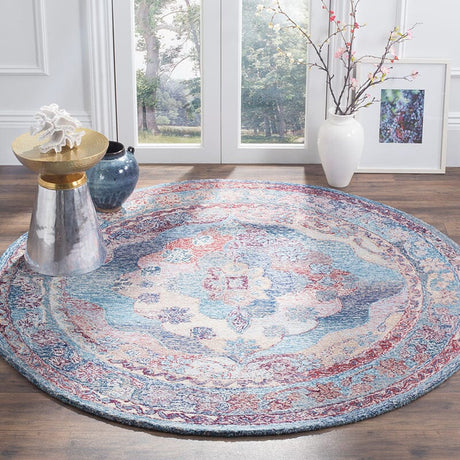 Safavieh Vintage Oushak Vos740A Blue Rugs.