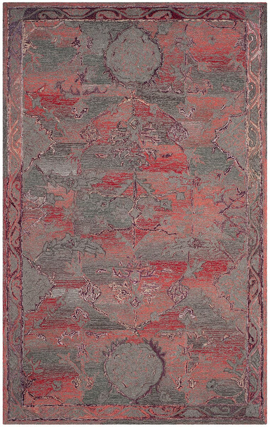 Safavieh Vintage Oushak Vos741C Red Area Rug