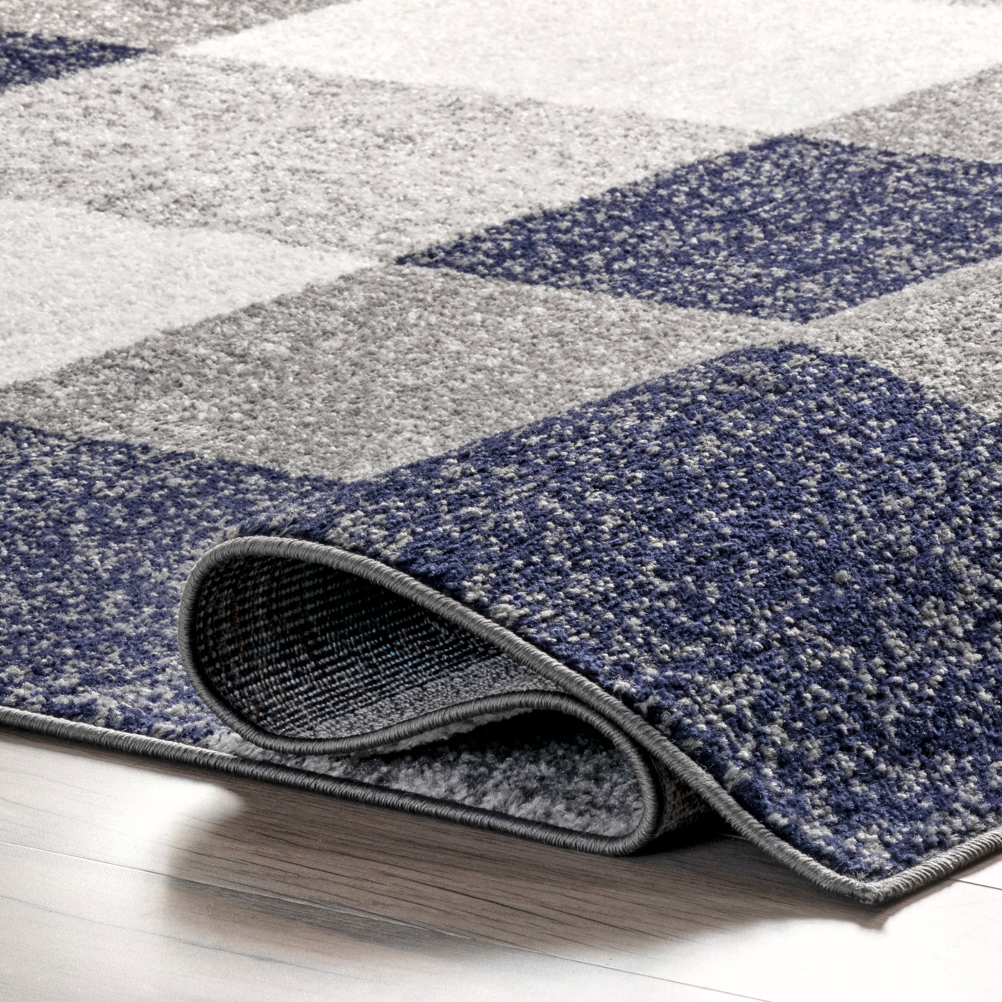 Nuloom Aisha Buffalo Plaid Nai1516B Navy Area Rug