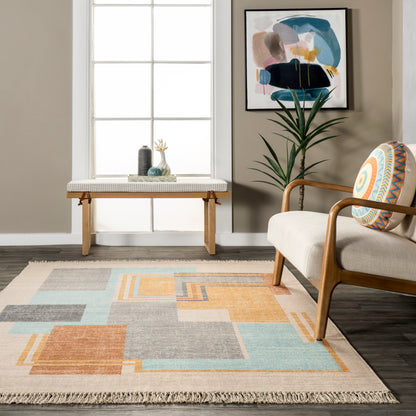 Nuloom Elvie Modern Nel3423A Blue Area Rug