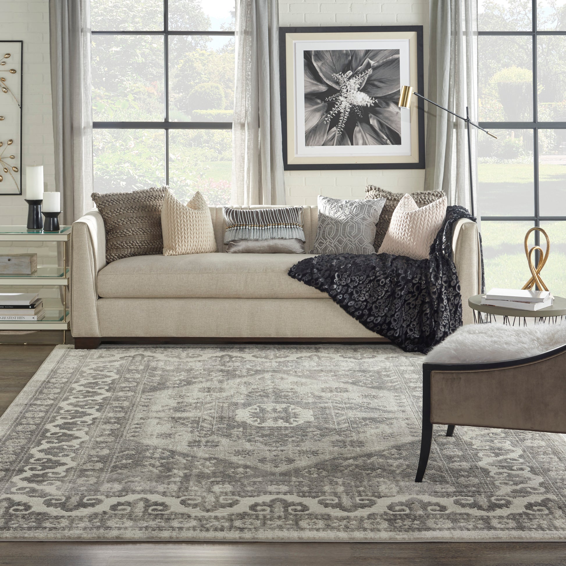 Nourison Cyrus Cyr05 Ivory Area Rug