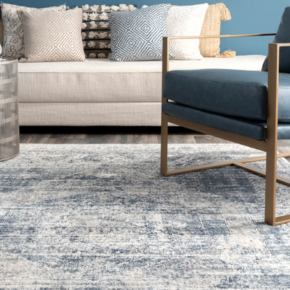 Nuloom Jayla Barbed Iris Nja2355A Blue Area Rug