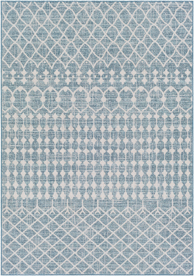 Surya Veranda Vrd-2307 Dark Blue, Taupe, Ivory Rugs.