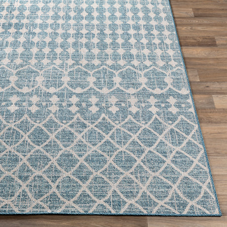 Surya Veranda Vrd-2307 Dark Blue, Taupe, Ivory Rugs.