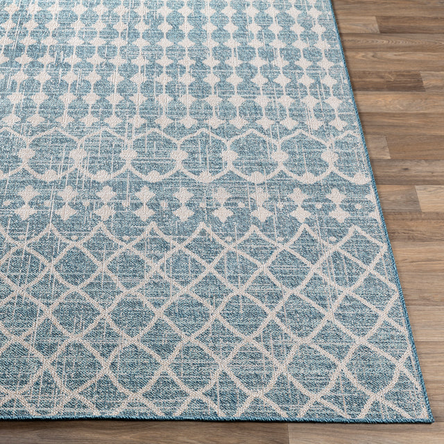 Surya Veranda Vrd-2307 Dark Blue, Taupe, Ivory Rugs.