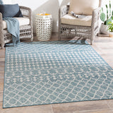 Surya Veranda Vrd-2307 Dark Blue, Taupe, Ivory Rugs.