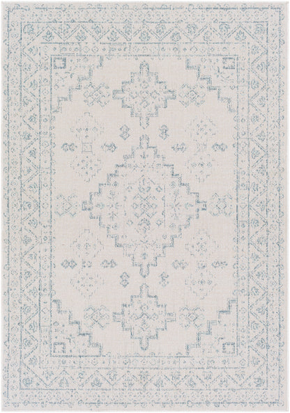 Surya Veranda Vrd-2311 Dark Blue, Ivory, Taupe Area Rug