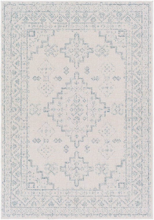 Surya Veranda Vrd-2311 Dark Blue, Ivory, Taupe Area Rug