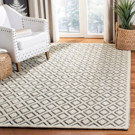 Safavieh Vermont Vrm304Z Ivory / Black Rugs.