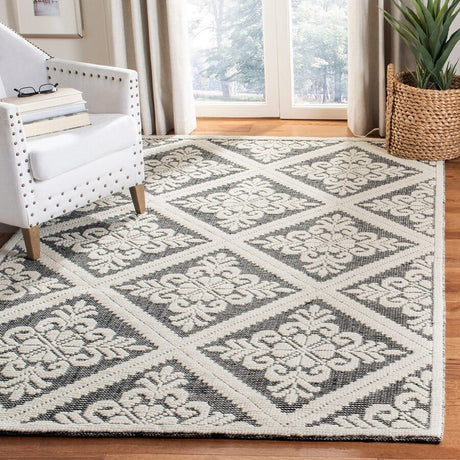 Safavieh Vermont Vrm306Z Ivory / Black Rugs.