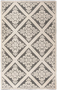 Safavieh Vermont Vrm306Z Ivory / Black Damask Area Rug