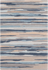 Surya Vernier Vrn-1010 Dark Blue, Gray Rug.