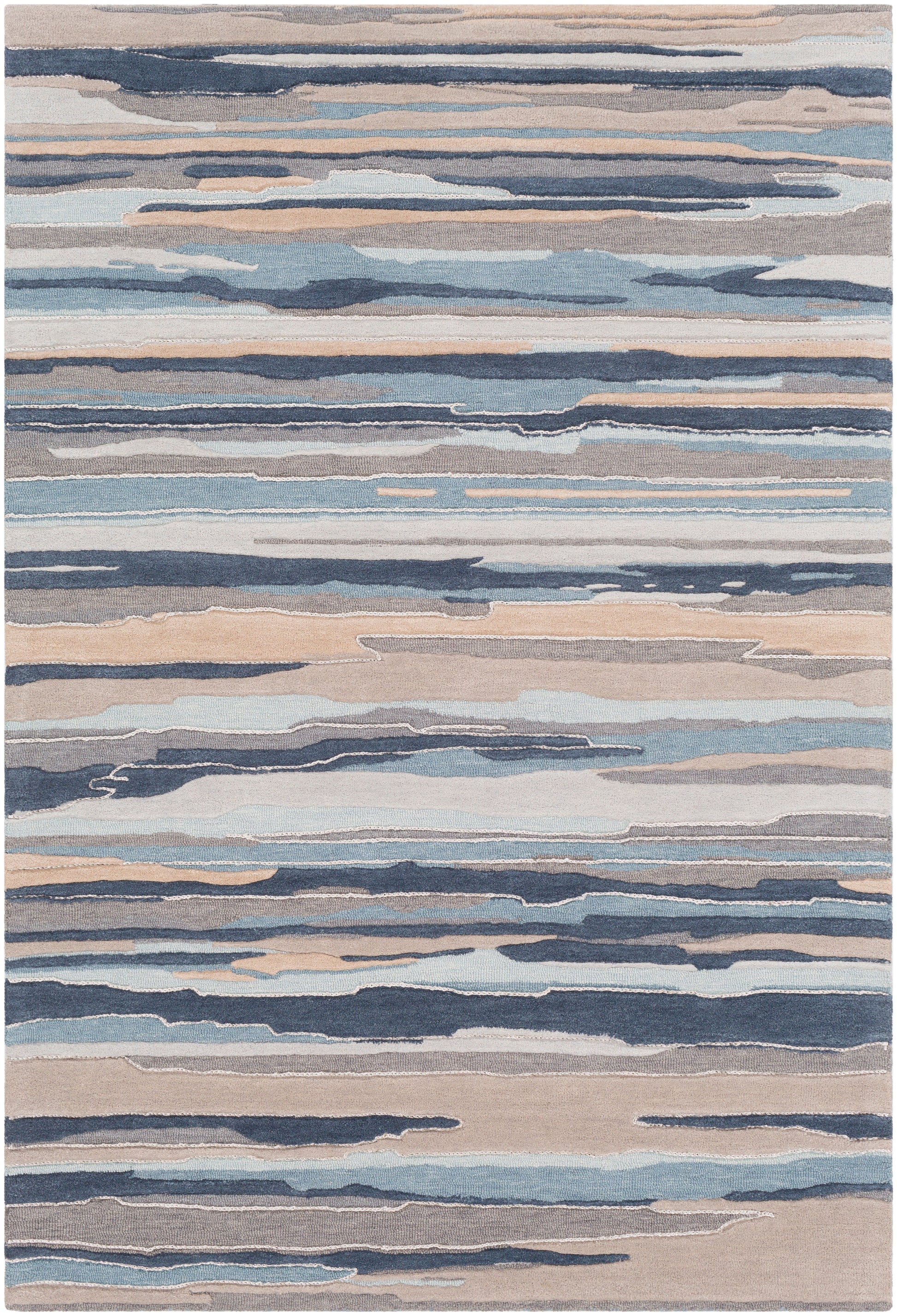 Surya Vernier Vrn-1010 Dark Blue, Gray Area Rug