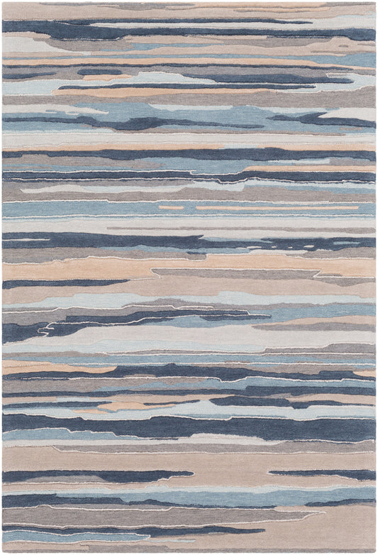 Surya Vernier Vrn-1010 Dark Blue, Gray Area Rug