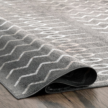 AreaRugs.com Wavaj Nwa1273B Gray Area Rug