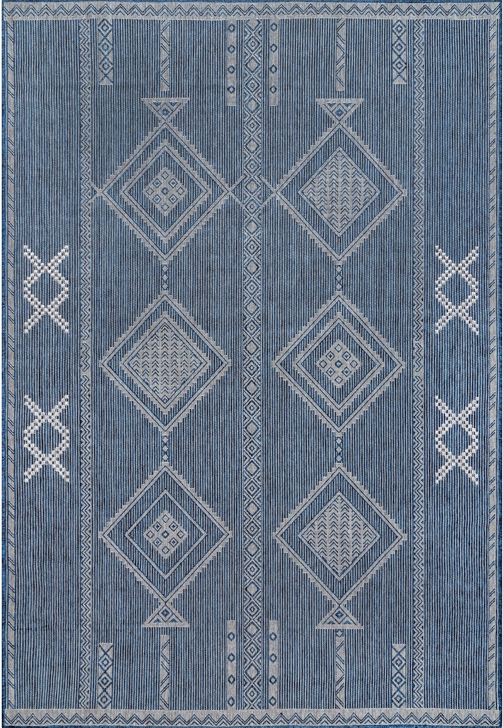 Nuloom Aria Tribal Transitional Nar1809B Blue Area Rug