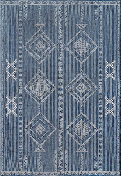 Nuloom Aria Tribal Transitional Nar1809B Blue Area Rug