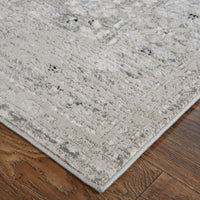 Feizy Macklaine 39Fuf Beige/Silver Area Rug