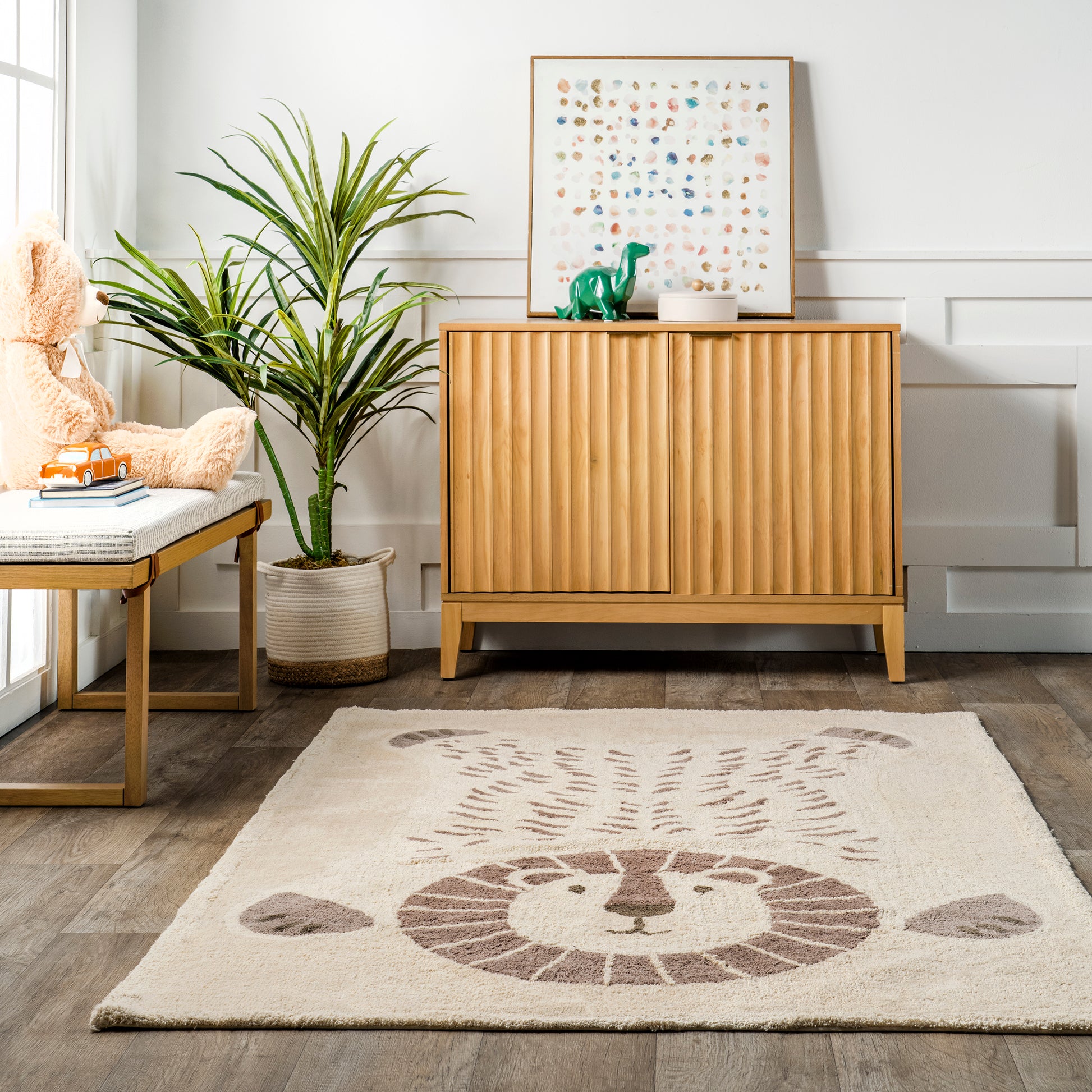 AreaRugs.com Wavaj Nwa1315A Ivory Area Rug