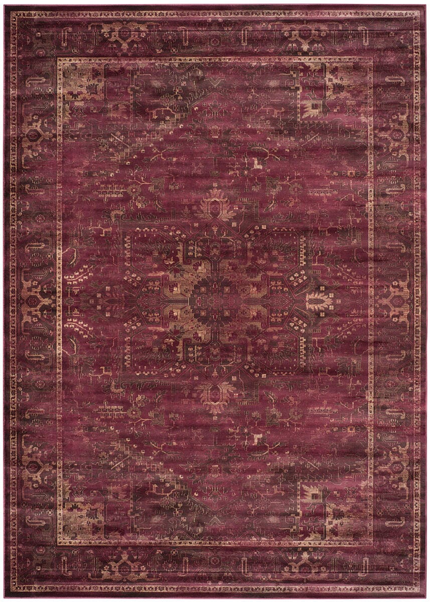 Safavieh Vintage Vtg114-5880 Raspberry Area Rug