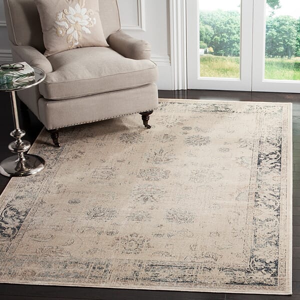 Safavieh Vintage Vtg117-7440 Stone / Blue Rugs.