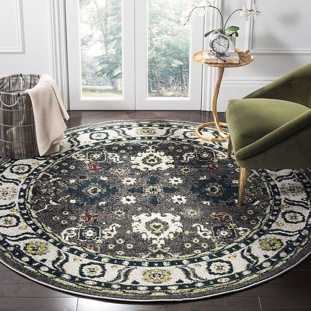 Safavieh Vintage Hamadan Vth214M Dark Grey / Ivory Area Rug