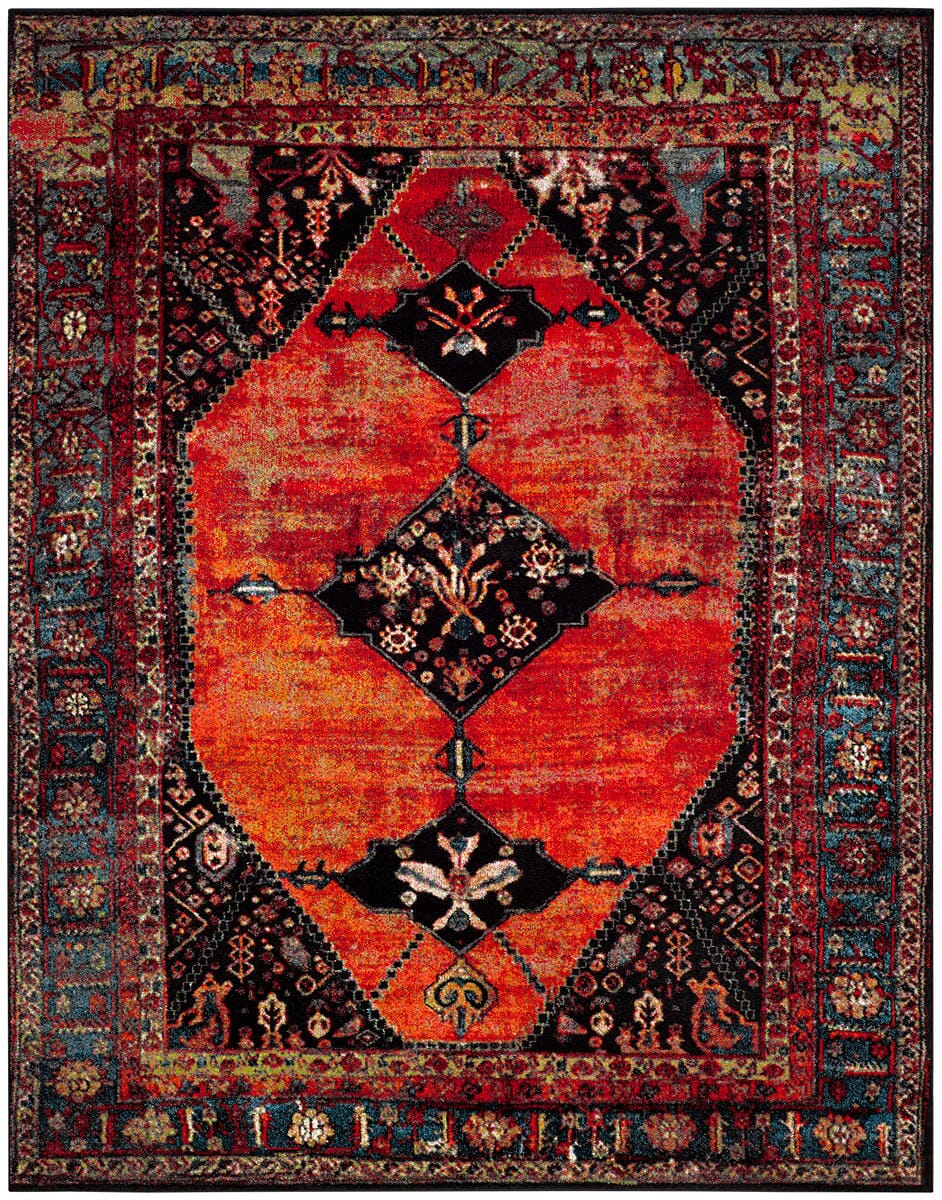 Safavieh Vintage Hamadan Vth217B Orange / Multi Area Rug