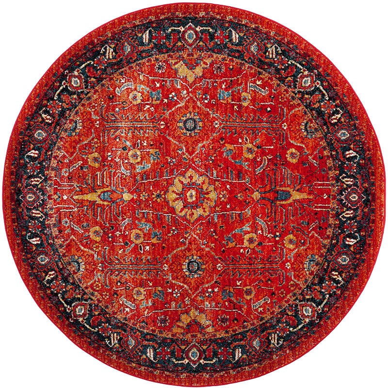 Safavieh Vintage Hamadan Vth220C Orange / Navy Area Rug