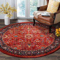 Safavieh Vintage Hamadan Vth220C Orange / Navy Area Rug