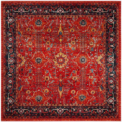 Safavieh Vintage Hamadan Vth220C Orange / Navy Area Rug