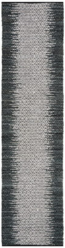 Safavieh Vintage Leather Vtl101A Grey / Cream Striped Area Rug