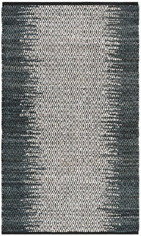 Safavieh Vintage Leather Vtl101A Grey / Cream Striped Area Rug