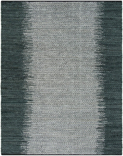 Safavieh Vintage Leather Vtl101A Grey / Cream Striped Area Rug