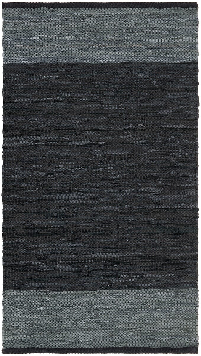 Safavieh Vintage Leather Vtl201Z Black / Grey Area Rug