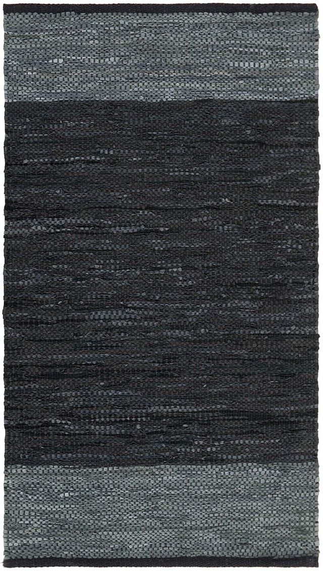 Safavieh Vintage Leather Vtl201Z Black / Grey Rugs.